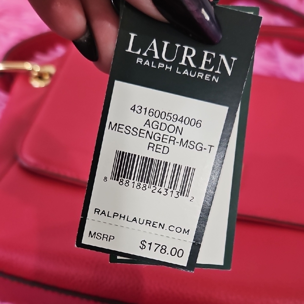 RALPH LAUREN Agdon Messenger Crossbody Bag
Red - Picture 3 of 6
